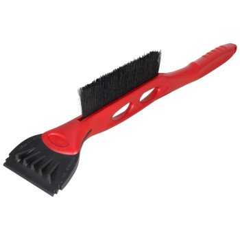 SubZero 16024 Snow Brush, 8 in W Blade, 21-1/2 in OAL, Plastic Handle