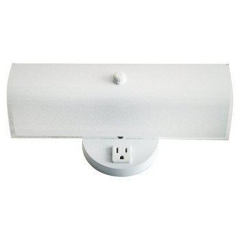 IVL2WH 11IN/OUTLET FIXTURE/BAT