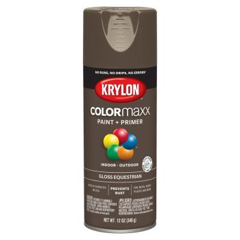 Krylon K05518007 Enamel Spray Paint, Gloss, Equestrian, 12 oz, Can