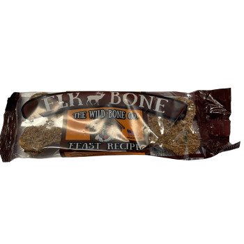 The Wild Bone Co 1822 Feast Dog Biscuit, Jerky, Elk, 1 oz