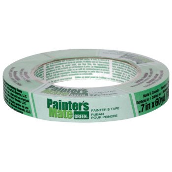 Painter's Mate 671394 Painter's Tape, 60 yd L, 0.7 in W, Green