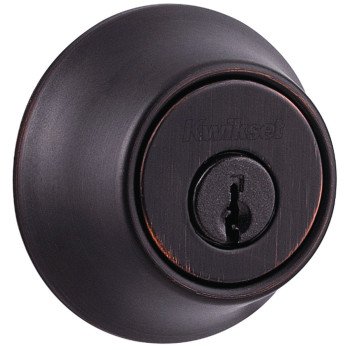 Kwikset 660 Series 665 11P Deadbolt, 3 Grade, Steel, Venetian Bronze, 2-3/8, 2-3/4 in Backset