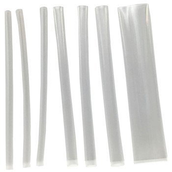 Calterm 73438 Heat Shrink Tubing, 1/4 to 1/2 in Dia, 6 to 13 m L, PVC, Clear