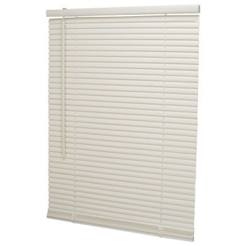 Simple Spaces PVCMB-2AA Blind, 64 in L, 25 in W, Vinyl, Alabaster