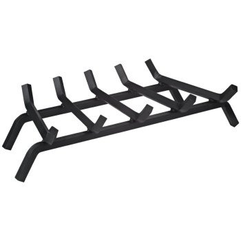 Simple Spaces LTFG-W27-X 27'' Fireplace Grate, 5-Bar, Steel/Wrought Iron