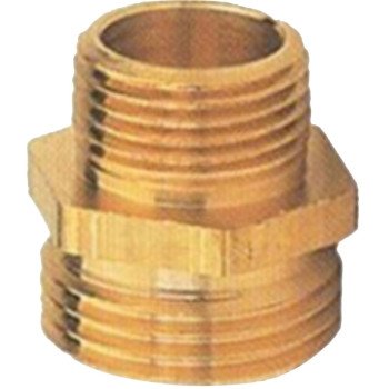 Gilmour 877054-1001 Hose Adapter, 3/4 x 3/4 x 1/2 in, MNH x MNPT x FNPT, Brass, For: Garden Hose