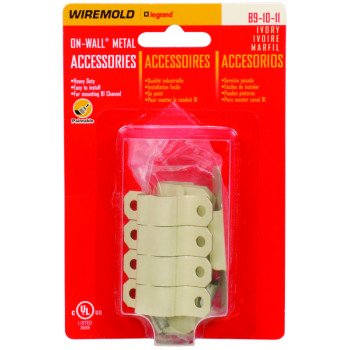 Wiremold B-9-10-11 Raceway Accessory Pack, Metal, Ivory