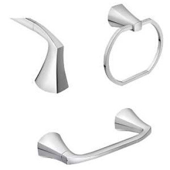 KIT HARDWARE BATH 3PC CHROME