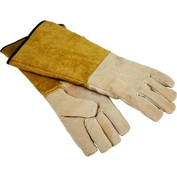 Simple Spaces CPA03110MM Hearth Fireplace Gloves, 16 in, Cowhide Leather