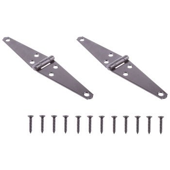 ProSource HSH-B04-C2PS Strap Hinge, 2 mm Thick Leaf, Steel, 180 Range of Motion