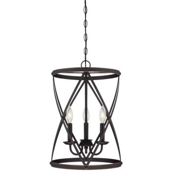 Westinghouse Isadora Series 6303700 Chandelier, 120 V, 1-Tier, 3-Lamp, LED Lamp, Metal Fixture