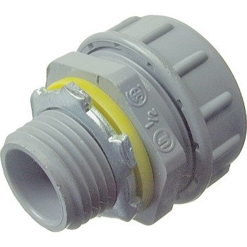 Halex 27620 Liquidtight Connector, 1.31 in Dia, 1.53 in L, PVC