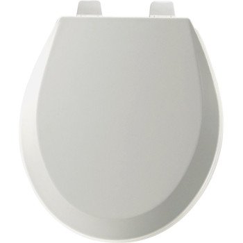 Bemis 500PROAR-000 Toilet Seat, Round, Molded Wood, White, Adjustable Hinge