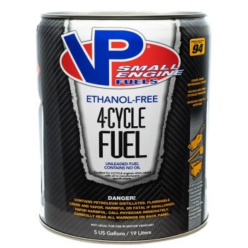 VP Racing 6202 4-Cycle Small Engine Fuel, Aromatic Hydrocarbon, Colorless, 5 gal Pail