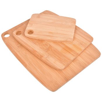 CUTTING BOARD SET BAMBOO 3PC  