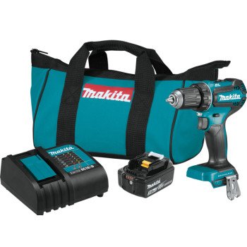 Makita XFD131 Driver Drill Kit, Battery Included, 18 V, 3 Ah, Keyless Chuck