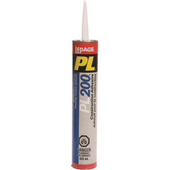 LePage PL 200 1113121 Drywall Construction Adhesive, Tan, 825 mL Cartridge