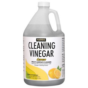 Harris LEVINE-128 Cleaning Vinegar, 128 fl-oz, Liquid, Lemon, Clear
