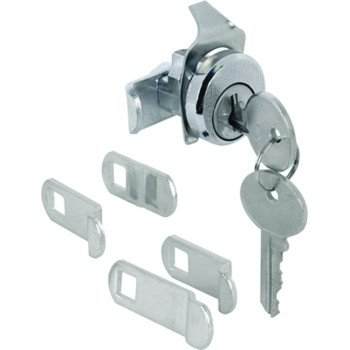 Defender Security S 4533 Mailbox Lock, Tumbler Lock, Steel, Nickel