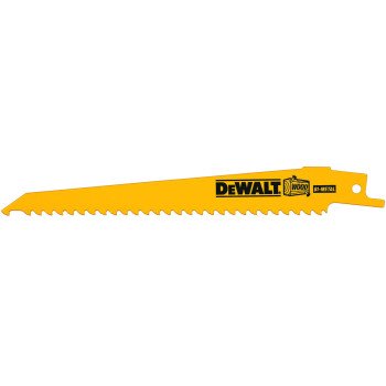 DeWALT DW4802B Reciprocating Saw Blade, 6 in L, 6 TPI