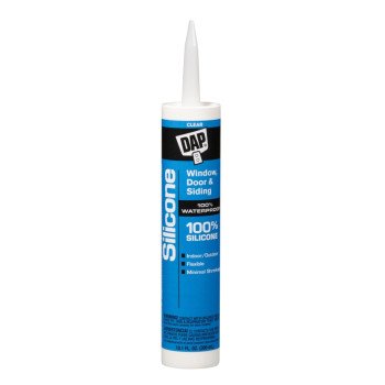 DAP 08641 Window and Door Sealant, Clear, -40 to 400 deg F, 9.8 fl-oz Cartridge