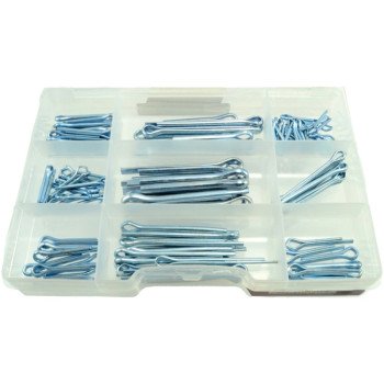 Midwest Fastener 11212 Cotter Pin Assortment, Steel, Zinc