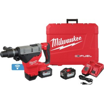 Milwaukee M18 FUEL Series 2718-22HD Rotary Hammer Kit, Battery Included, 18 V, 12 Ah, 1-3/4 in Chuck, SDS-Max Chuck