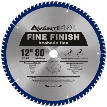 P1280X BLADE SAW FINE 12INX80T