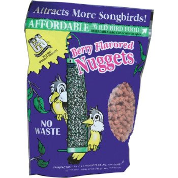 C&S Nuggets CS06101 Bird Food, High-Energy, Berry Flavor, 27 oz Bag