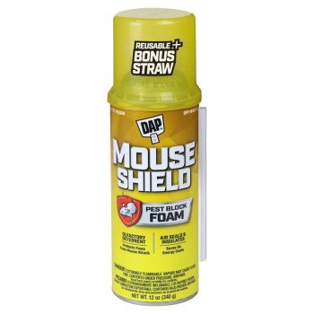 DAP Touch 'n Foam Mouse Shield Series 7565012506 Pest Block Foam Sealant, Cream, 12 oz Can