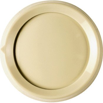 Lutron RK-IV Replacement Knob, Standard, Plastic, Ivory, Gloss, For: Rotary Push On/Off Dimmer Switches