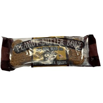 The Wild Bone Co 1872 Bone Dog Biscuit Treat, Peanut Butter, 1 oz