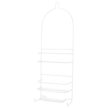 Simple Spaces SS-5786-PE-3L Shower Caddy, 3-Shelf, Steel, 10 in OAW, 27-3/4 in OAH, 4-1/4 in OAD, 10 lb