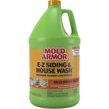 Mold Armor FG581M E-Z Siding and House Wash Pressure Washer Concentrate, Liquid, Mild Bleach, 1 gal