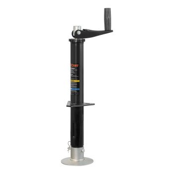 LiPPERT Quick Drop 733926 Tongue Jack, 2000 lb Lifting, 14 in Max Lift H, 5 in OAH