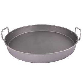 Oklahoma Joe's 1996978P04 Deep Dish Pan, Round, 18-1/2 in Dia, 19 in L, 19 in W, Carbon Steel