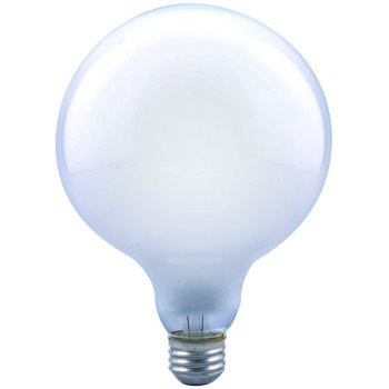 Sylvania 15793 Incandescent Lamp, 100 W, G40 Lamp, Medium E26 Lamp Base, 1050 Lumens, 2850 K Color Temp