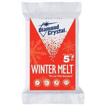 Cargill Diamond Crystal Winter Melt 100012605 Ice Melter Salt, Crystalline Solid, White, 50 lb Bag