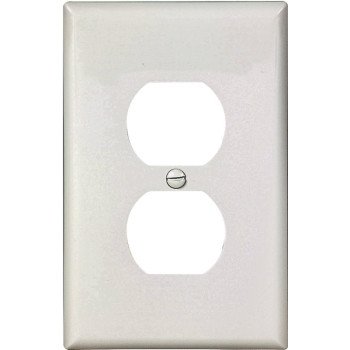 WALL PLATE 1GNG DPLX RECPT WHT