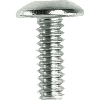 Danco 35646B Faucet Handle Screw, #10-24 Thread, Truss Head, #45, 1/2 in L, Brass, Chrome Plated