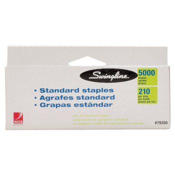 Swingline S7079350R Standard Staple, 1/4 in L Leg