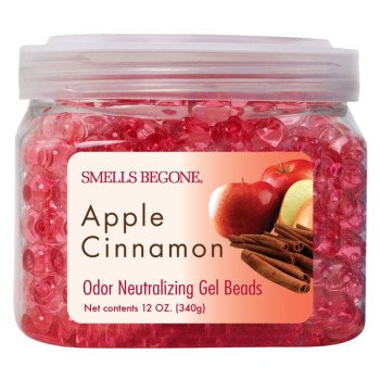 Smells Begone 52812 Odor Neutralizing Gel, 12 oz, Jar, Apple Cinnamon, 450 sq-ft Coverage Area