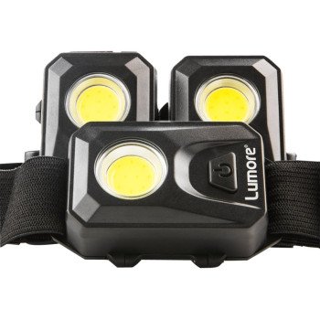 Nebo LUMORE 6857 Head Lamp, AAA Battery, Alkaline Battery, LED Lamp, 150, 30 m Beam Distance, 12 hr Run Time, Black