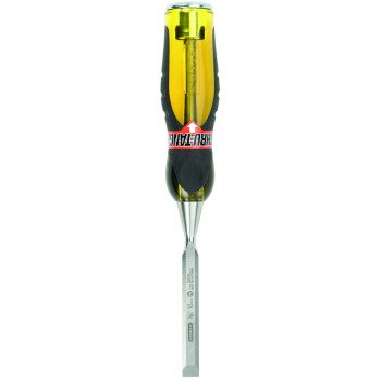 STANLEY 16-974 Chisel, 3/8 in Tip, 9 in OAL, Chrome Carbon Alloy Steel Blade, Ergonomic Handle