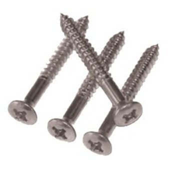 Climaloc FA9000STI Screw, 1 in L, Fine Thread, Oval, Trim Head, Square Drive, Aluminum, Satin Titanium, 24 BAG