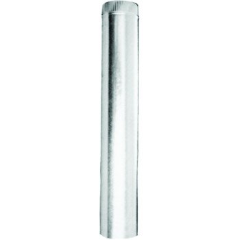 AmeriVent 3E18 Type B Gas Vent Pipe, 3 in OD, 18 in L, Galvanized Steel