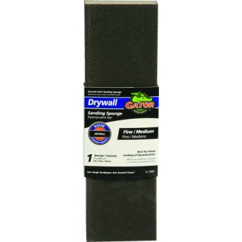 Gator 7312 Sanding Sponge, 10 in L, 3 in W, Fine, Medium