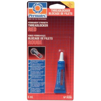 PERMATEX 26207 High-Strength Threadlocker Red, 6 ml