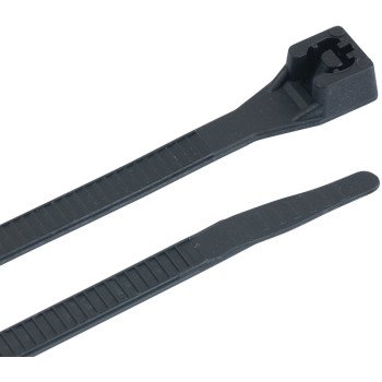 Gardner Bender 46-310UVB Cable Tie, Double-Lock Locking, 6/6 Nylon, Black