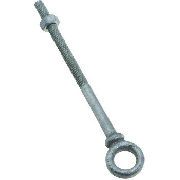 National Hardware N245-084 Eye Bolt, 1/4-20 Thread, 3-7/8 in L Thread, 1/2 in ID x 7/8 in OD Dia Eye, 4 in L Shank